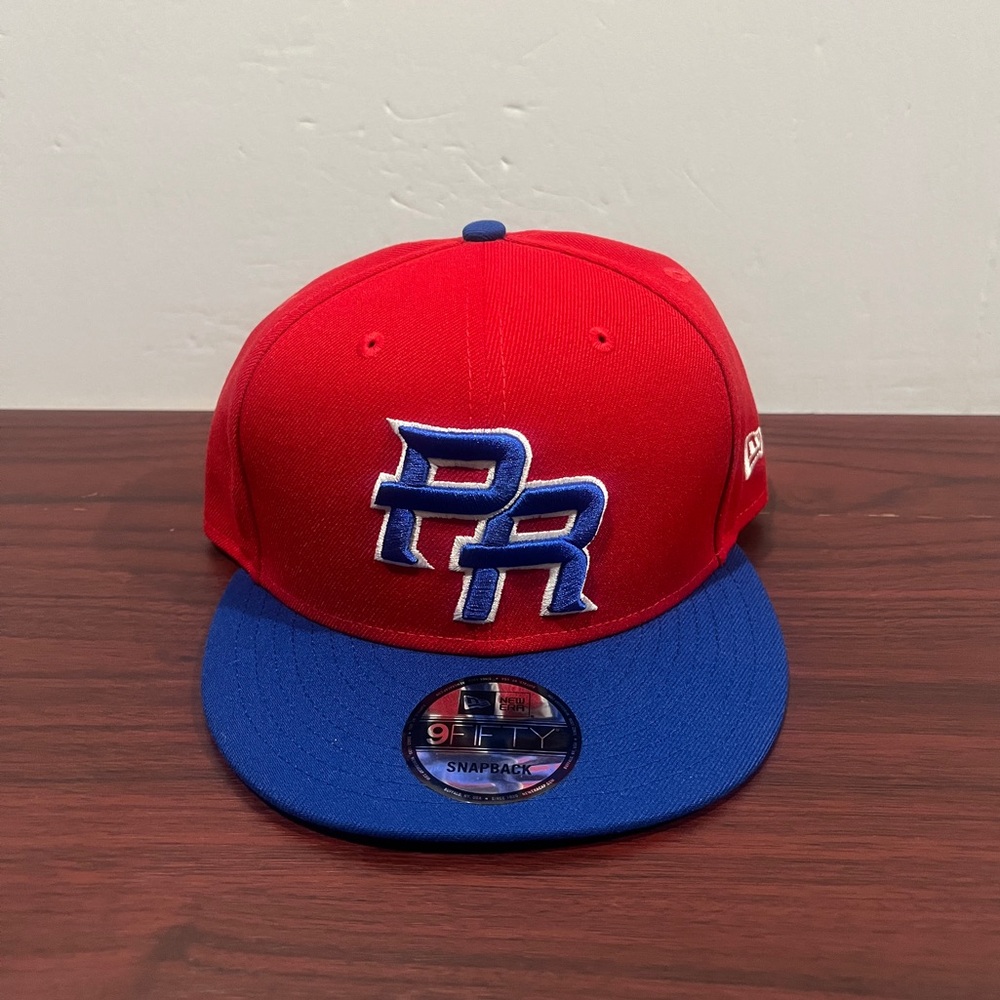 New Era, 9Fifty Snapback Hat, Puerto Rico, Red, Blue & White